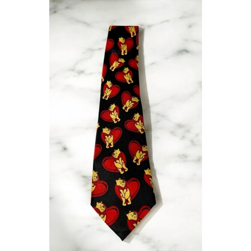 Disney Winnie the Pooh Men's Neck Tie Valentine's Day Love Hearts
